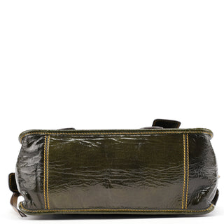 Chloé Green Patent Leather Bay 2-Way Bag