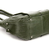 Chloé Green Patent Leather Heloise Tote Bag