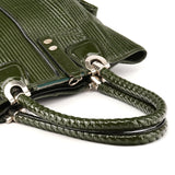 Chloé Green Patent Leather Heloise Tote Bag