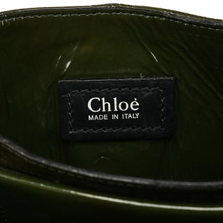 Chloé Green Patent Leather Heloise Tote Bag