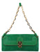 Chloé Green Suede Chain Shoulder Bag