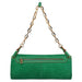 Chloé Green Suede Chain Shoulder Bag