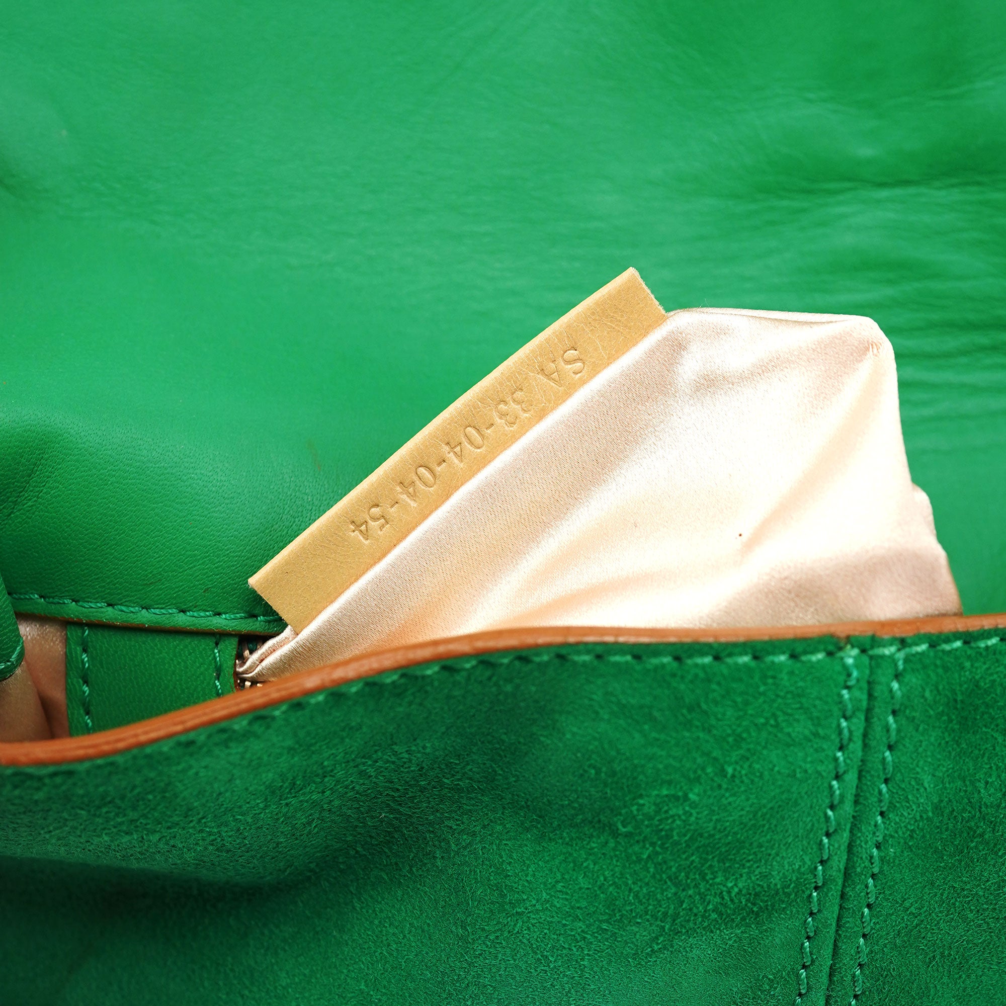 Chloé Green Suede Chain Shoulder Bag