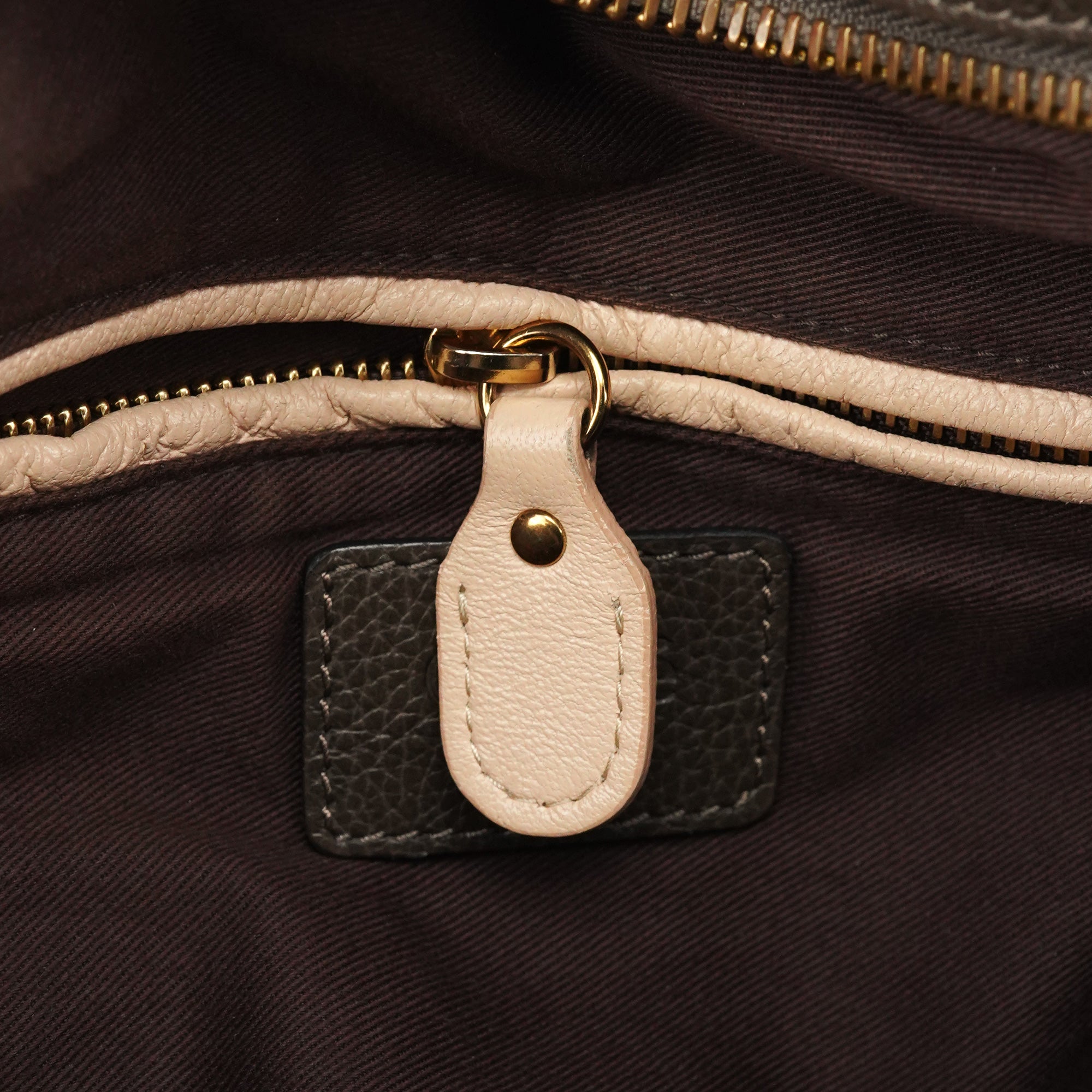 Chloé Sac deux portés Paraty en cuir grège