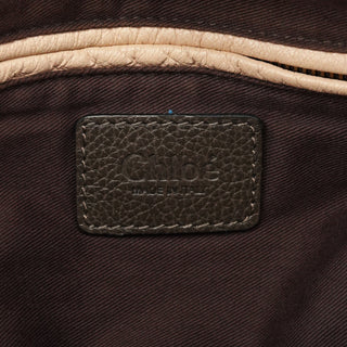 Chloe Greige Leather Paraty 2-Way Bag