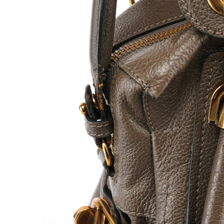 Chloe Greige Leather Paraty 2-Way Bag