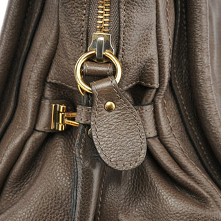 Chloe Greige Leather Paraty 2-Way Bag