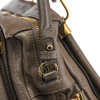 Chloe Greige Leather Paraty 2-Way Bag