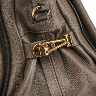 Chloe Greige Leather Paraty 2-Way Bag