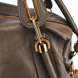 Chloe Greige Leather Paraty 2-Way Bag