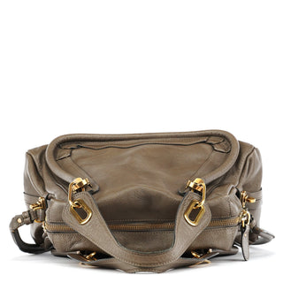Chloe Greige Leather Paraty 2-Way Bag