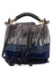 Chloé Grey Blue Suede Fringe 2-Way Bag