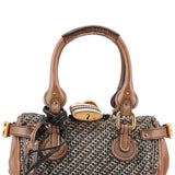 Chloé Grey Brown Tweed Paddington Shoulder Bag