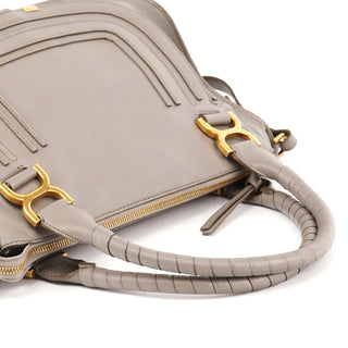 Chloé Grey Grained Leather Marcie 2-Way Bag