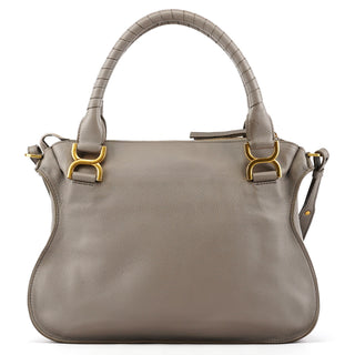 Chloé Grey Grained Leather Marcie 2-Way Bag