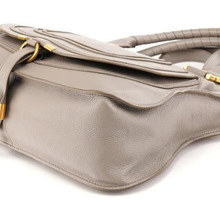 Chloé Grey Grained Leather Marcie 2-Way Bag