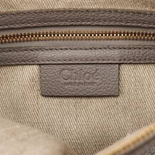 Chloé Grey Grained Leather Marcie 2-Way Bag