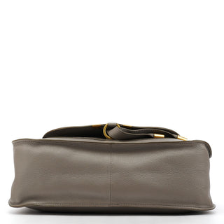 Chloé Grey Grained Leather Marcie 2-Way Bag