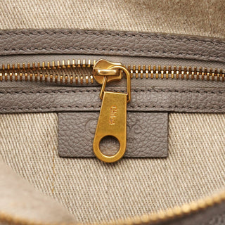 Chloé Grey Grained Leather Marcie 2-Way Bag