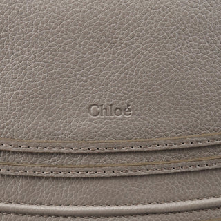 Chloé Grey Grained Leather Marcie 2-Way Bag