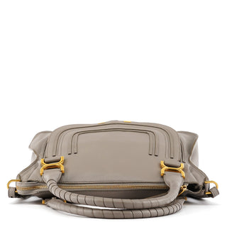 Chloé Grey Grained Leather Marcie 2-Way Bag