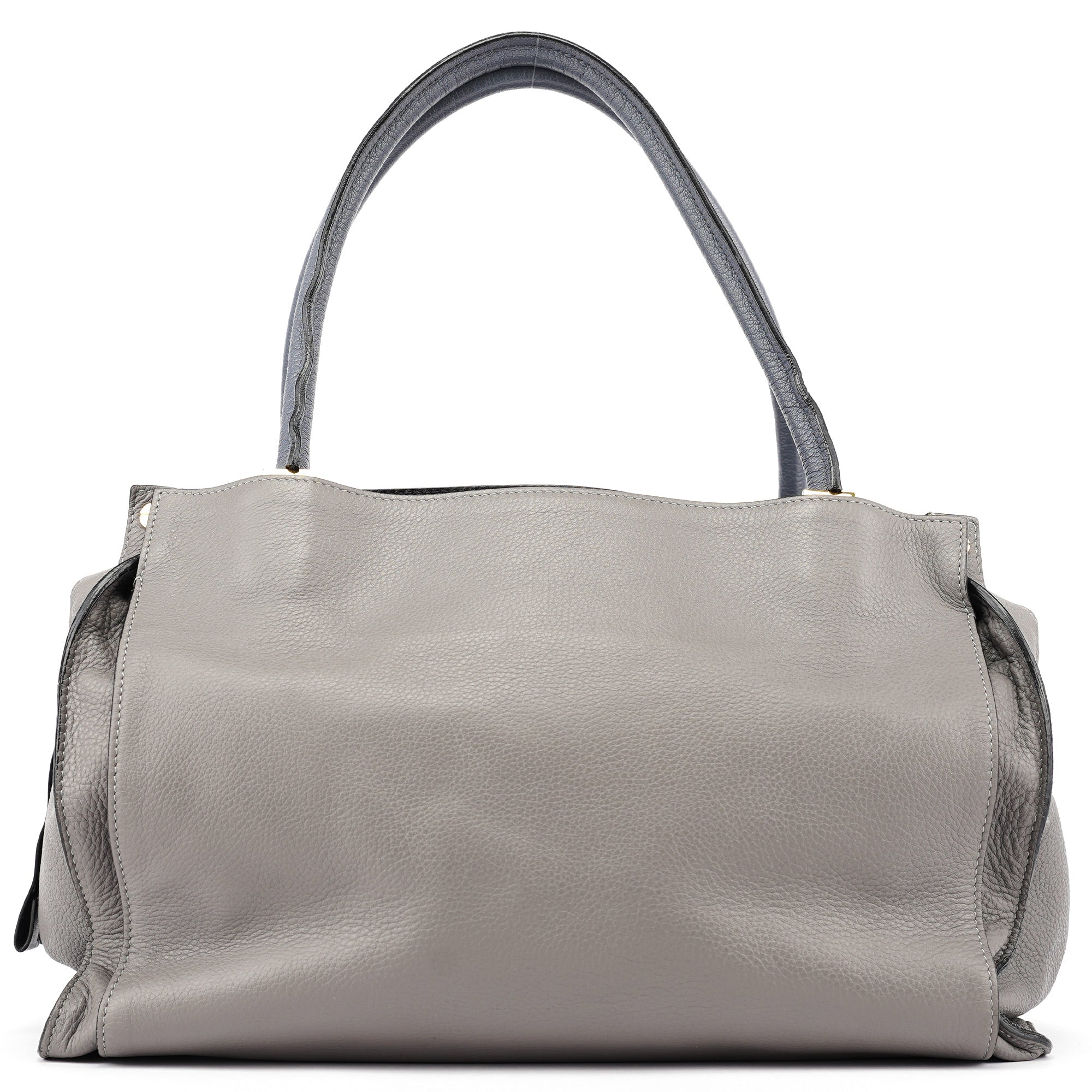 Chloé Grey Lambskin Leather Tote Bag