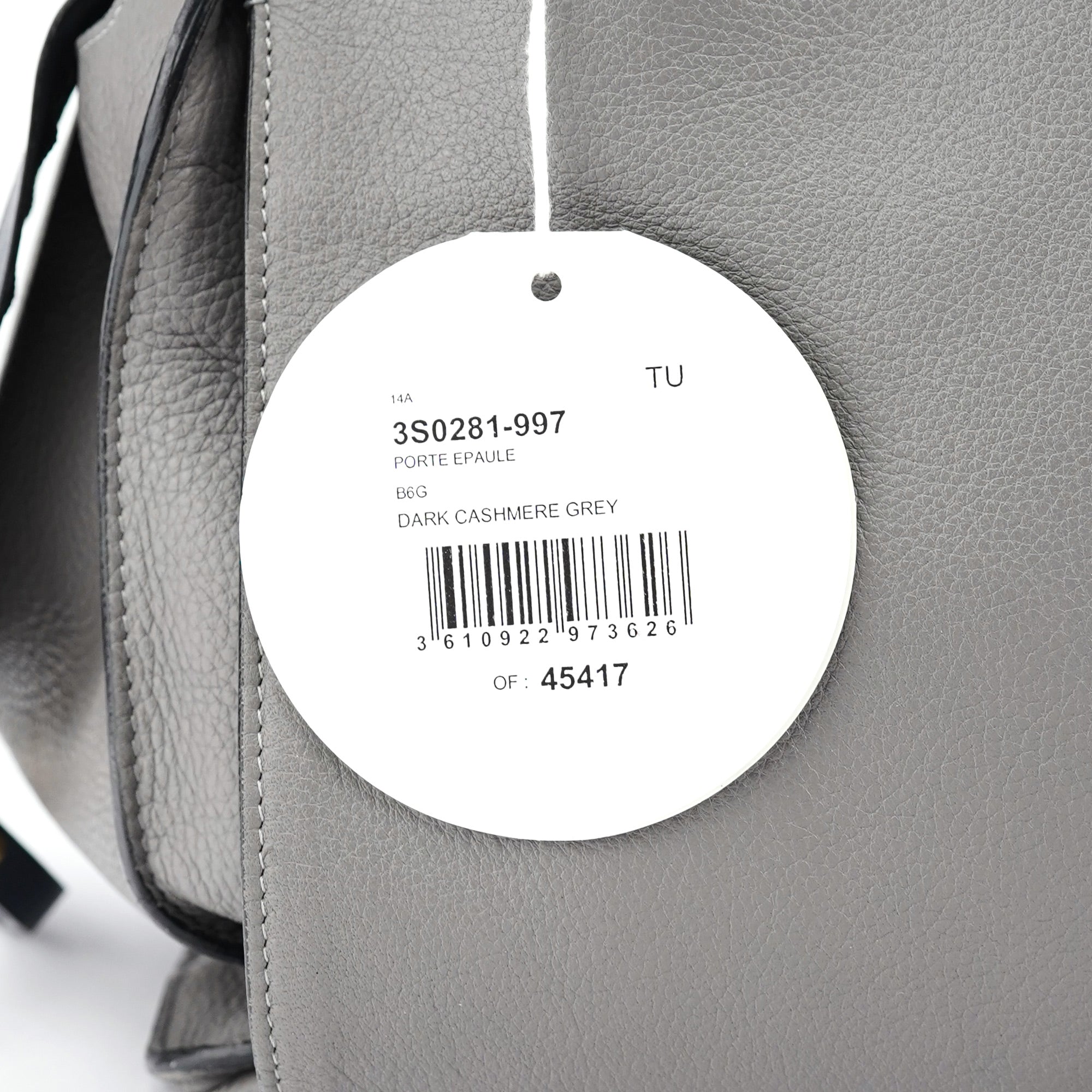 Chloé Grey Lambskin Leather Tote Bag