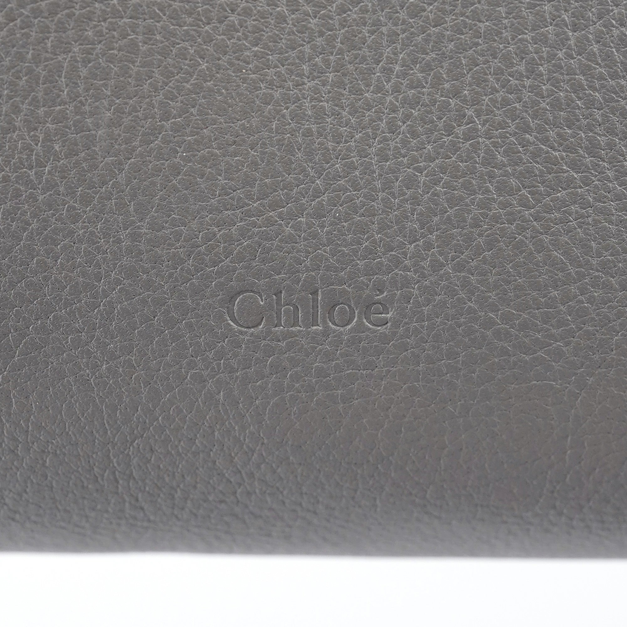 Chloé Grey Lambskin Leather Tote Bag