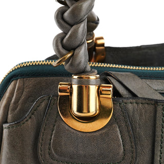 Chloé Grey Leather Heloise Tote Bag