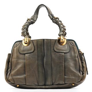 Chloé Grey Leather Heloise Tote Bag