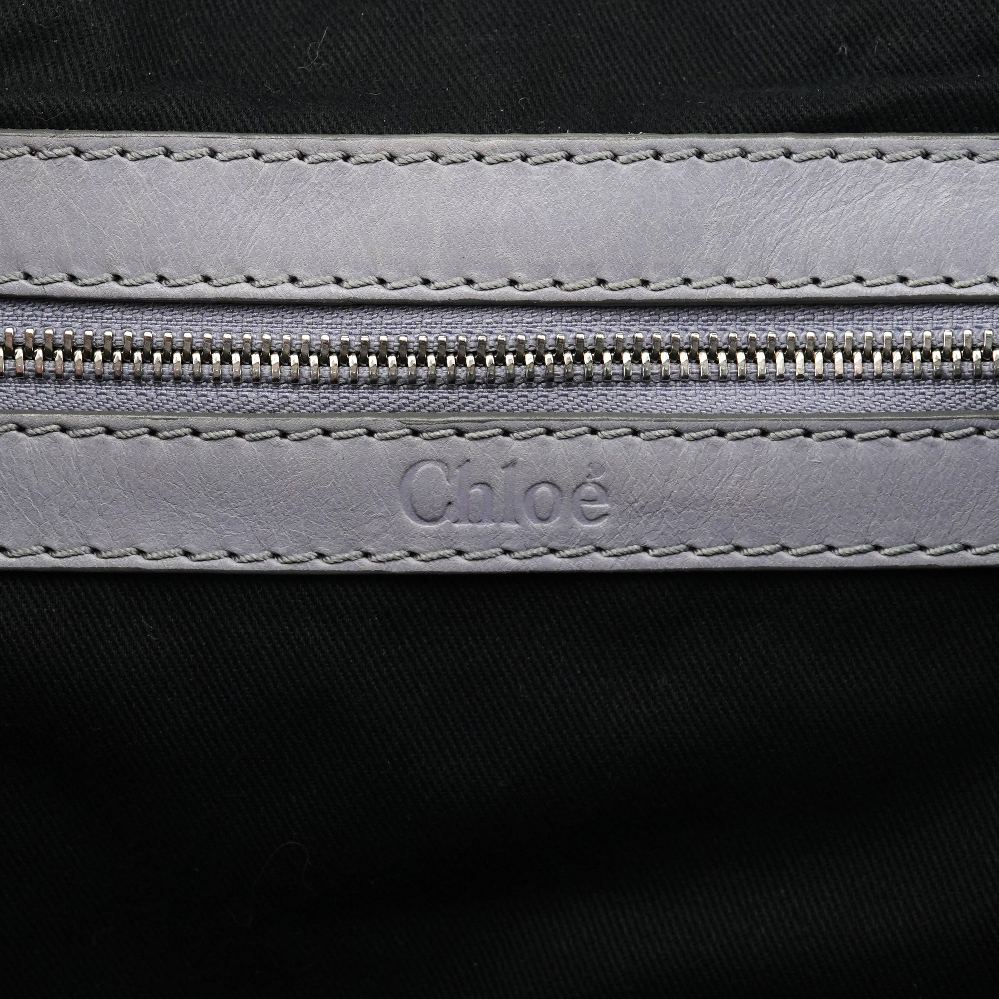 Chloe Grey Leather Kerala Tote Bag