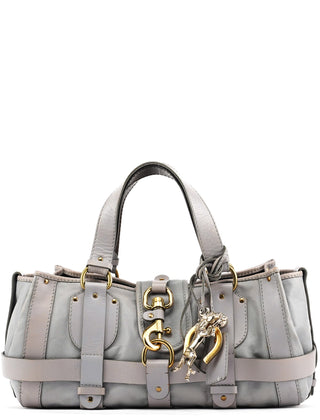 Chloe Grey Leather Kerala Tote Bag