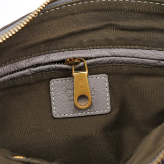 Chloe Grey Leather Marcie 2-Way Bag