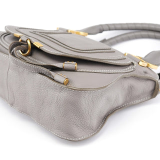 Chloe Grey Leather Marcie 2-Way Bag