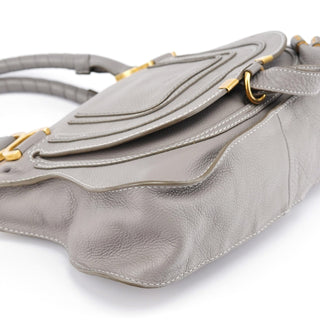 Chloe Grey Leather Marcie 2-Way Bag