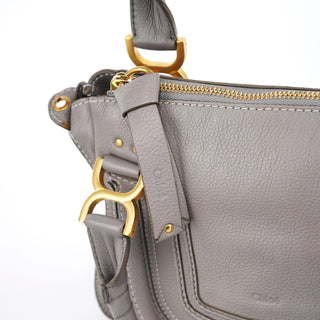 Chloe Grey Leather Marcie 2-Way Bag