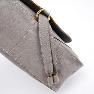 Chloe Grey Leather Marcie 2-Way Bag