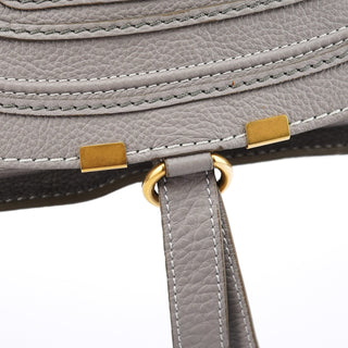 Chloe Grey Leather Marcie 2-Way Bag