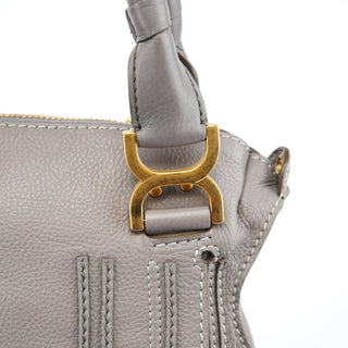 Chloe Grey Leather Marcie 2-Way Bag