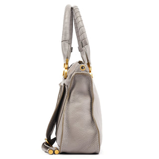 Chloe Grey Leather Marcie 2-Way Bag
