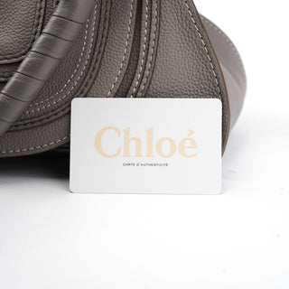 Chloe Grey Leather Marcie 2-Way Bag