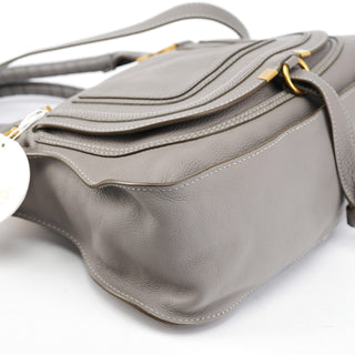 Chloe Grey Leather Marcie 2-Way Bag