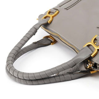 Chloe Grey Leather Marcie 2-Way Bag