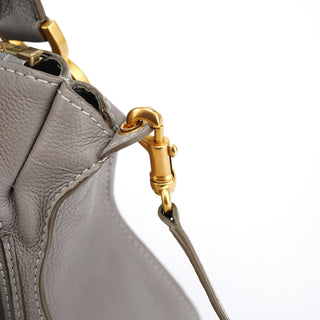Chloe Grey Leather Marcie 2-Way Bag