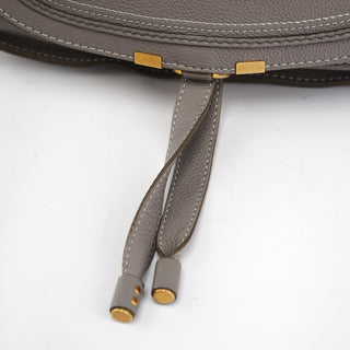 Chloe Grey Leather Marcie 2-Way Bag