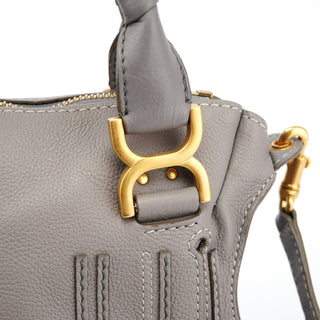 Chloe Grey Leather Marcie 2-Way Bag
