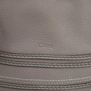 Chloe Grey Leather Marcie 2-Way Bag