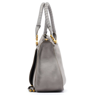 Chloe Grey Leather Marcie 2-Way Bag