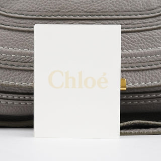 Chloe Grey Leather Marcie 2-Way Bag