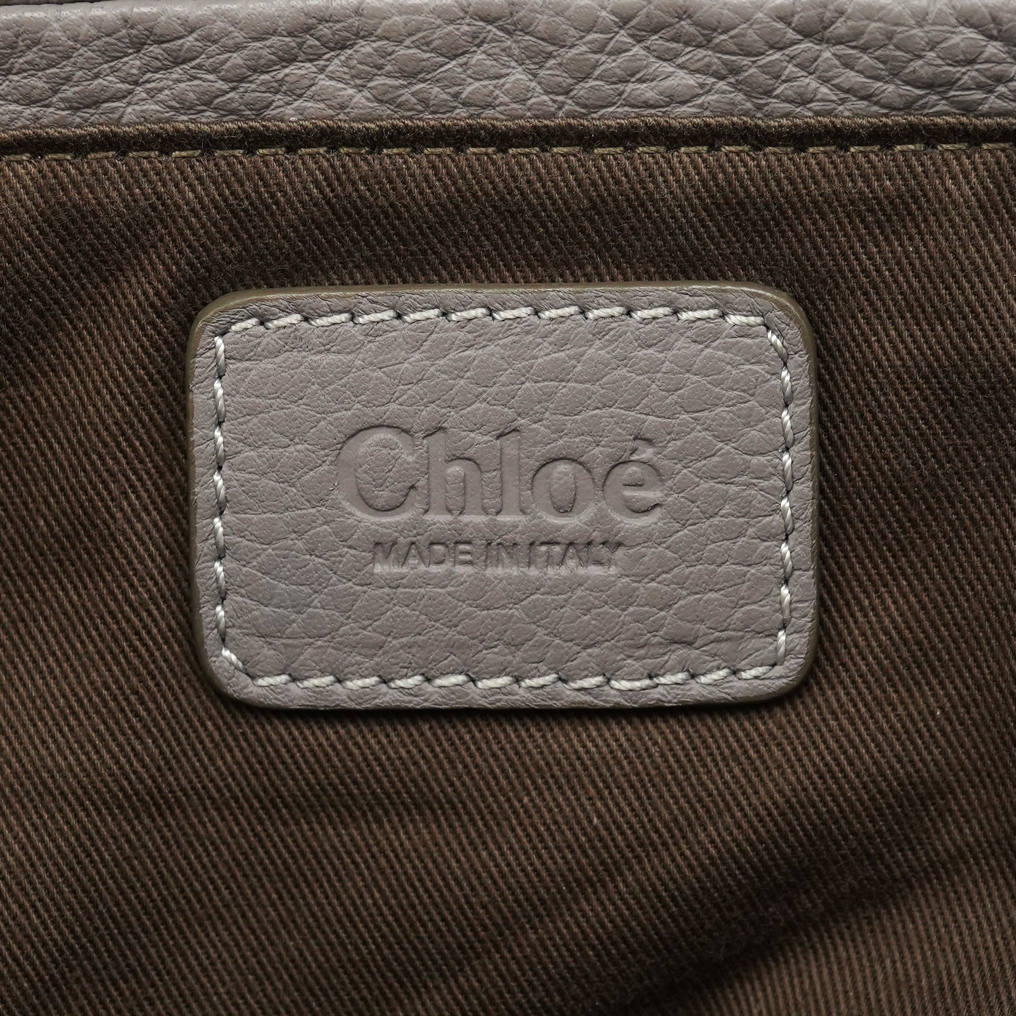 Chloe Grey Leather Marcie 2-Way Bag